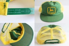 画像3: 80s USA製 JOHN DEERE パッチ付き メッシュキャップ (3)