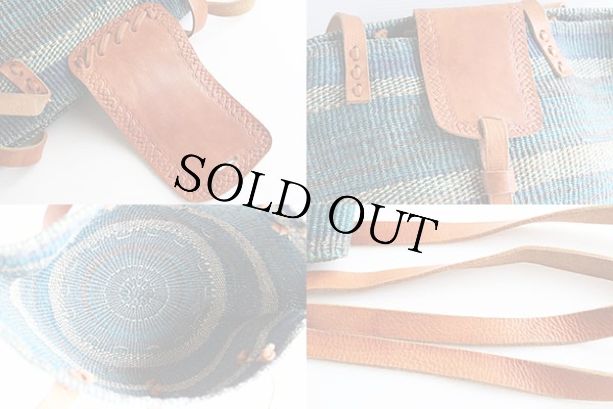 画像4: 編み込み かごバッグ (4)