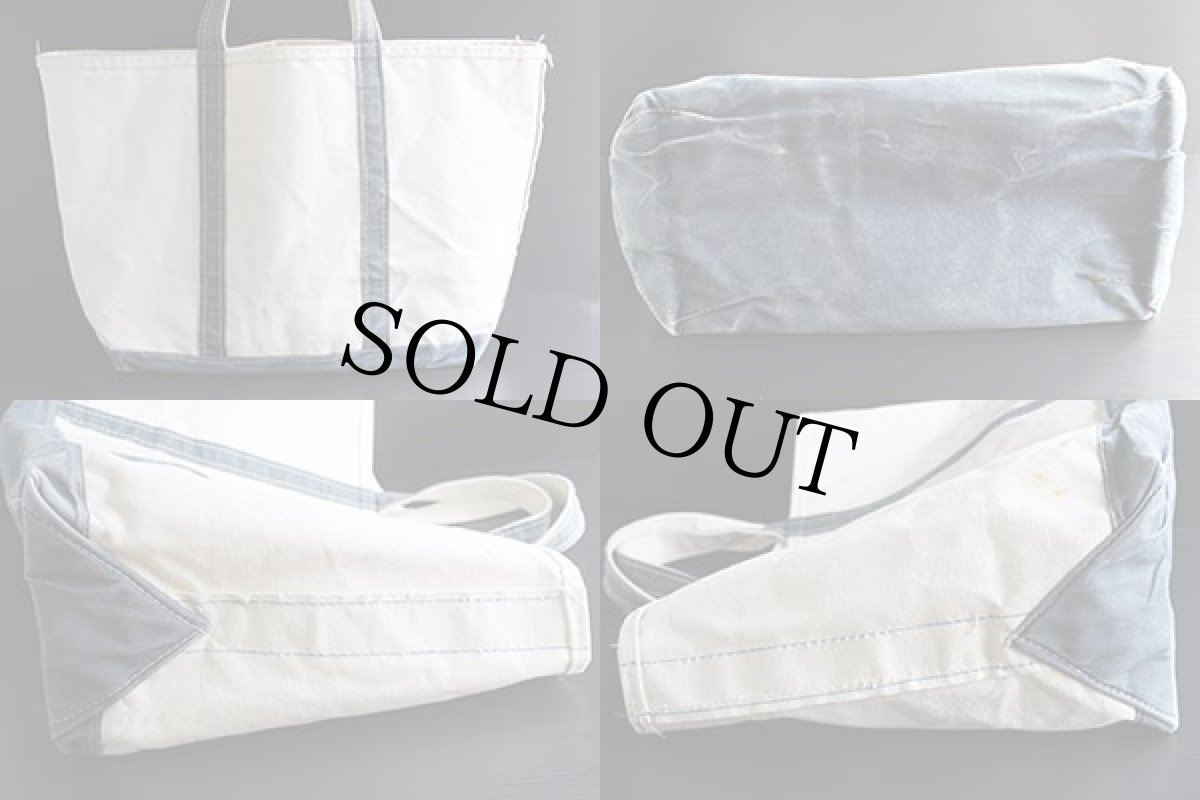 画像2: 80s L.L.Bean BOAT AND TOTE 耳付き キャンバス トートバッグ 紺 L★ラージ (2)