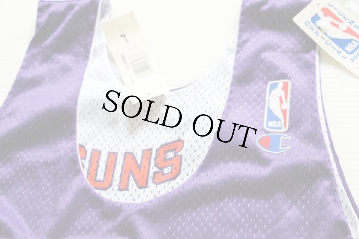 画像6: デッドストック★90s USA製 Championチャンピオン NBA suns リバーシブル ユニフォーム L (6)
