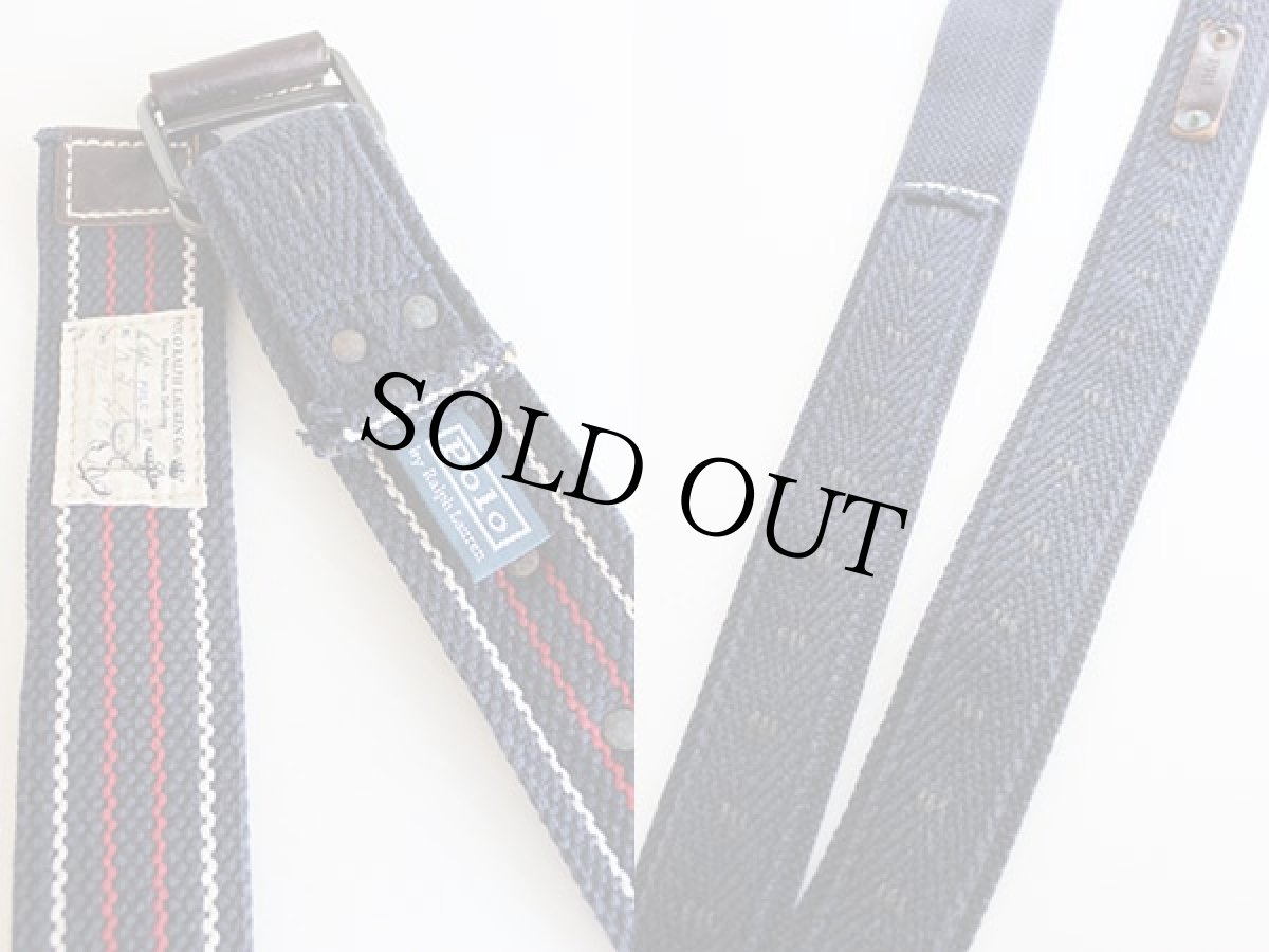 画像3: ポロ ラルフローレン コットン Wリング ベルト (3)