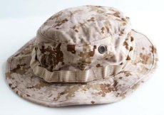 画像1: 00s 米軍 USMC MARPAT デザート デジタルカモ ブーニーハット (1)