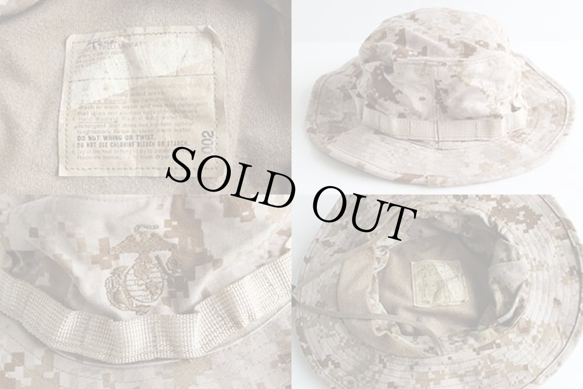 画像3: 00s 米軍 USMC MARPAT デザート デジタルカモ ブーニーハット (3)