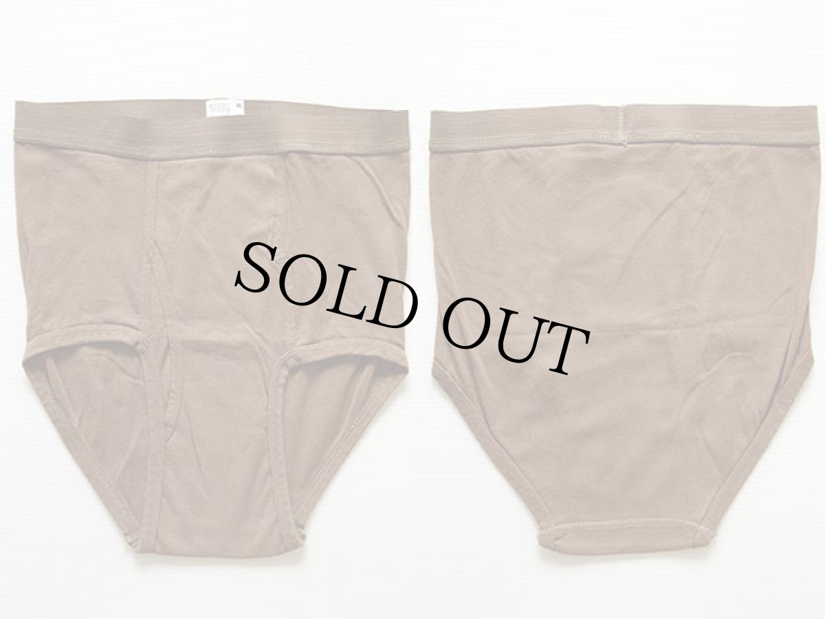 画像2: デッドストック★90s 米軍 コットン ブリーフ パンツ ブラウン 36 3ペア (2)