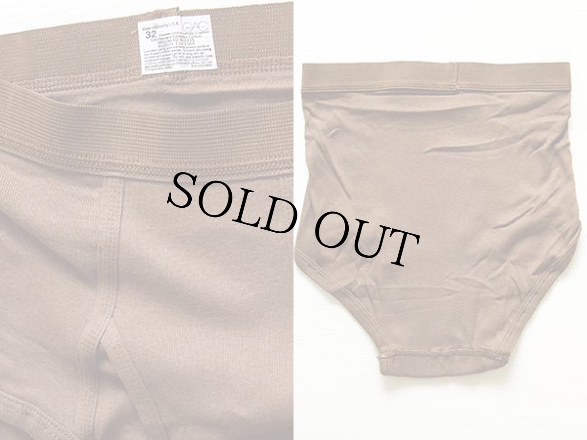 画像3: デッドストック★00s USA製 米軍 CAC ブリーフ パンツ ブラウン 32  3パック★DSCP (3)