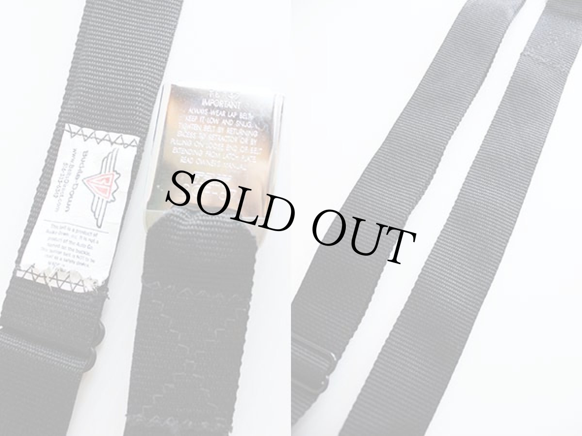 画像3: USA製 Fordフォード シートベルト型 バックル ベルト 黒 (3)