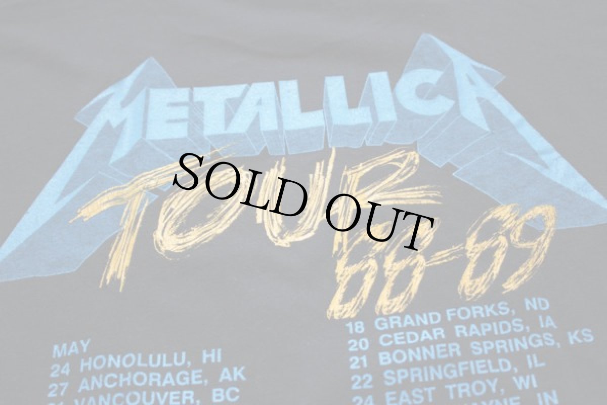画像4: 80s METALLICA メタリカ AND JUSTICE FOR ALL TOUR 88-89 バンドTシャツ XL (4)