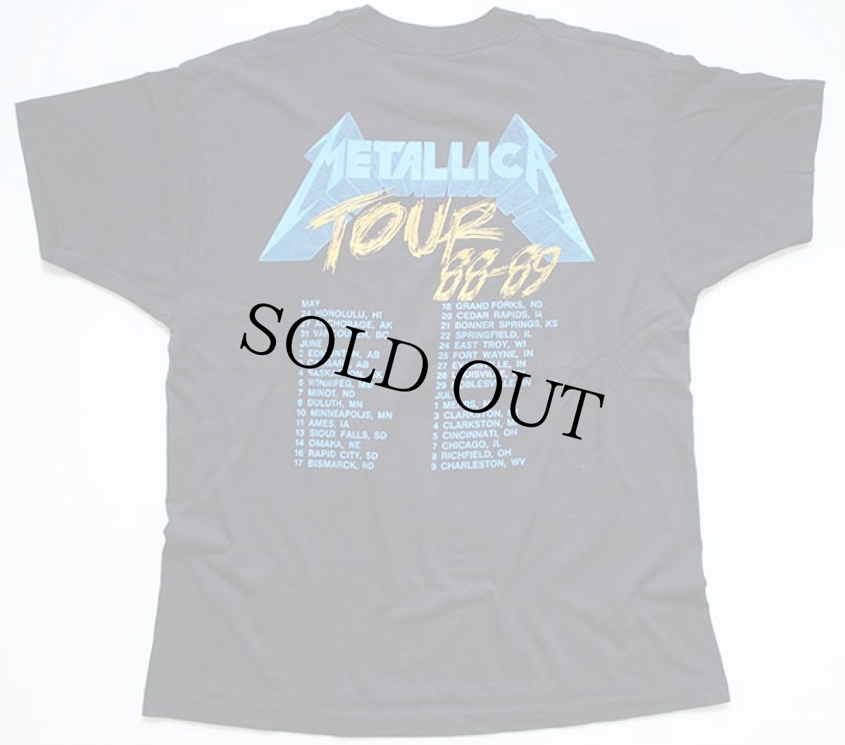 画像3: 80s METALLICA メタリカ AND JUSTICE FOR ALL TOUR 88-89 バンドTシャツ XL (3)
