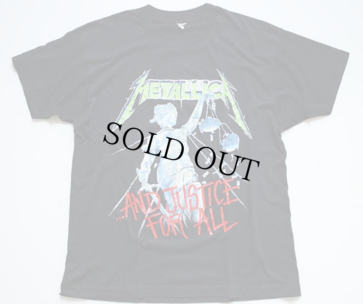 画像2: 80s METALLICA メタリカ AND JUSTICE FOR ALL TOUR 88-89 バンドTシャツ XL (2)