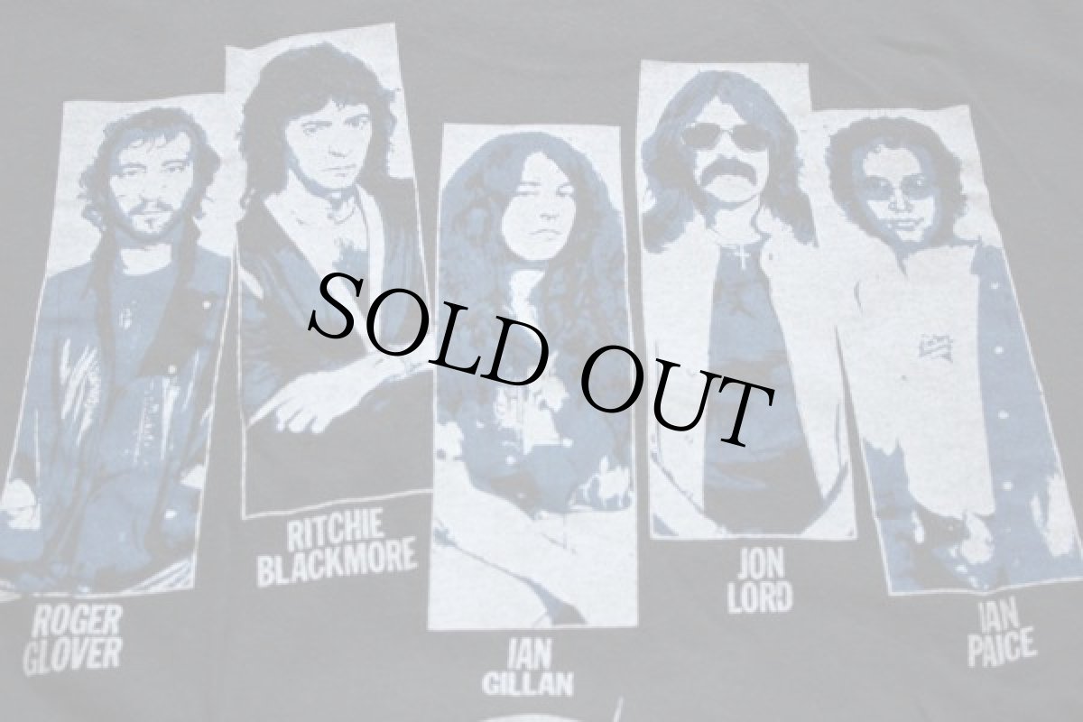 画像4: 80s USA製 DEEP PURPLE ディープパープル コットン バンドTシャツ L (4)