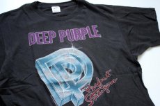 画像1: 80s USA製 DEEP PURPLEディープパープル コットンTシャツ L (1)