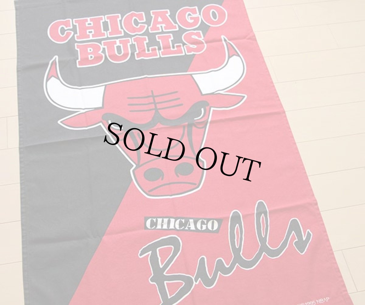 画像1: 90s CHICAGO BULLS シカゴ ブルズ タペストリー (1)