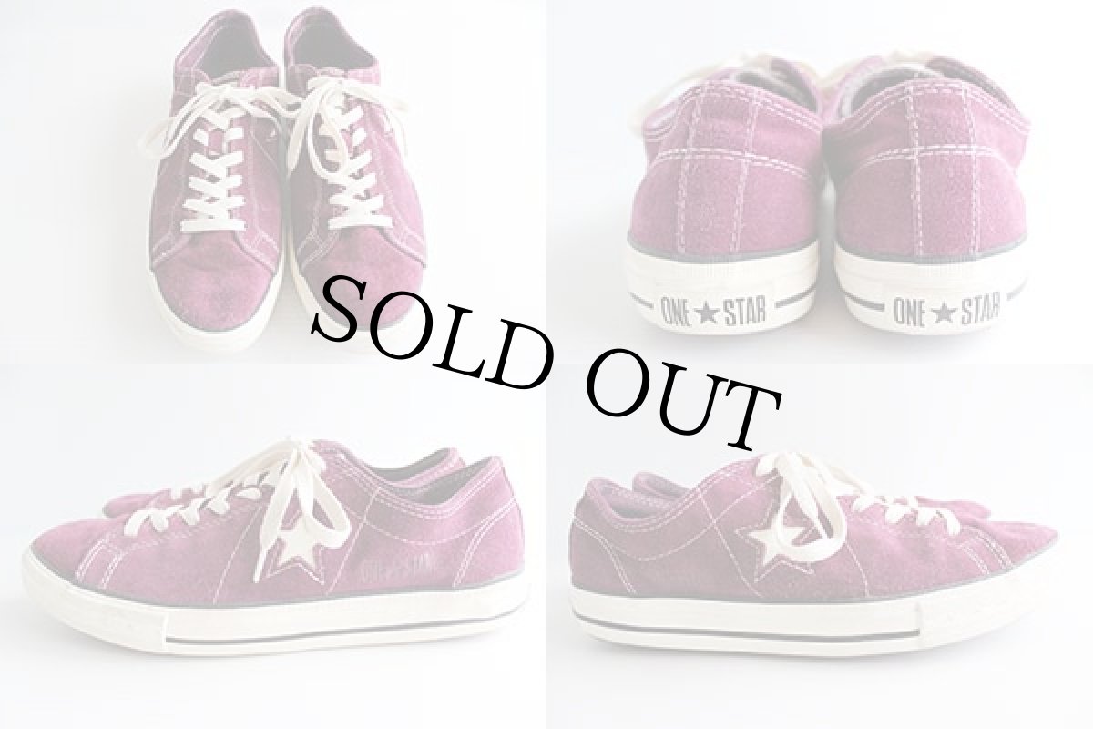 画像2: CONVARSEコンバース ワンスター スエード スニーカー 紫 W11 (2)