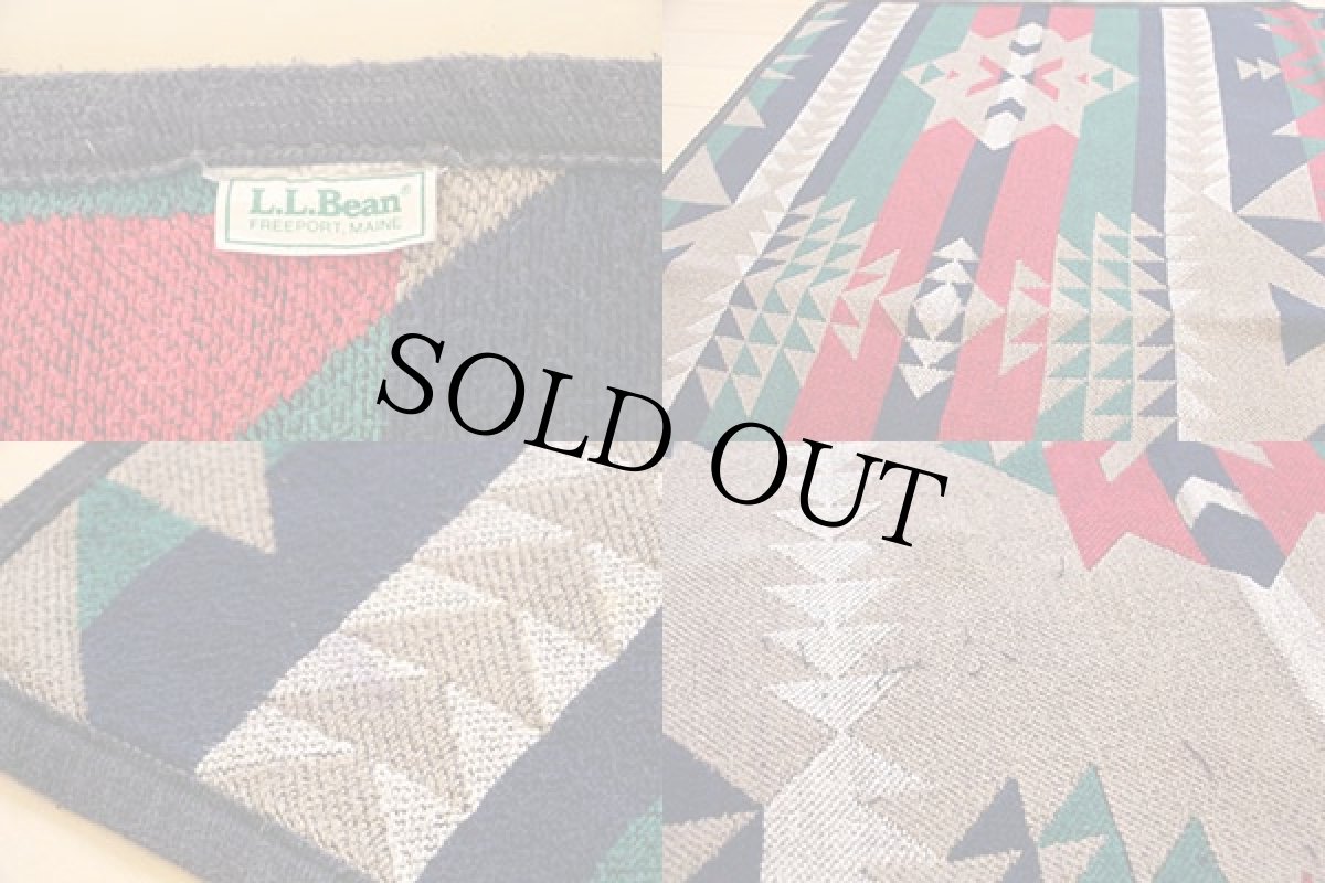 画像3: 90s L.L.Bean ネイティブ柄 ラグ (3)