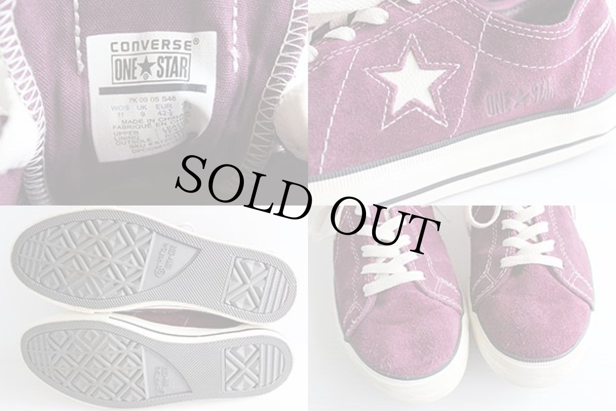 画像3: CONVARSEコンバース ワンスター スエード スニーカー 紫 W11 (3)