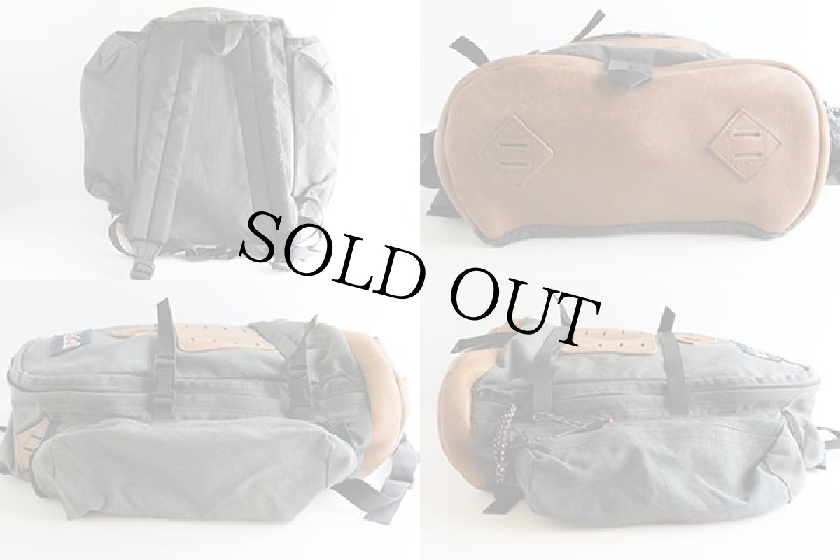 画像2: 90s USA製 JANSPORTジャンスポーツ ウィークエンド ボトムレザー バックパック (2)