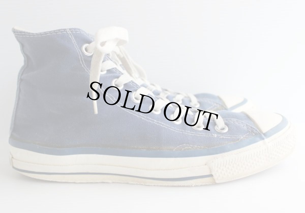 画像3: 80s USA製 CONVERSEコンバース ALL STARオールスター HI 当て布 紺 7.5 (3)