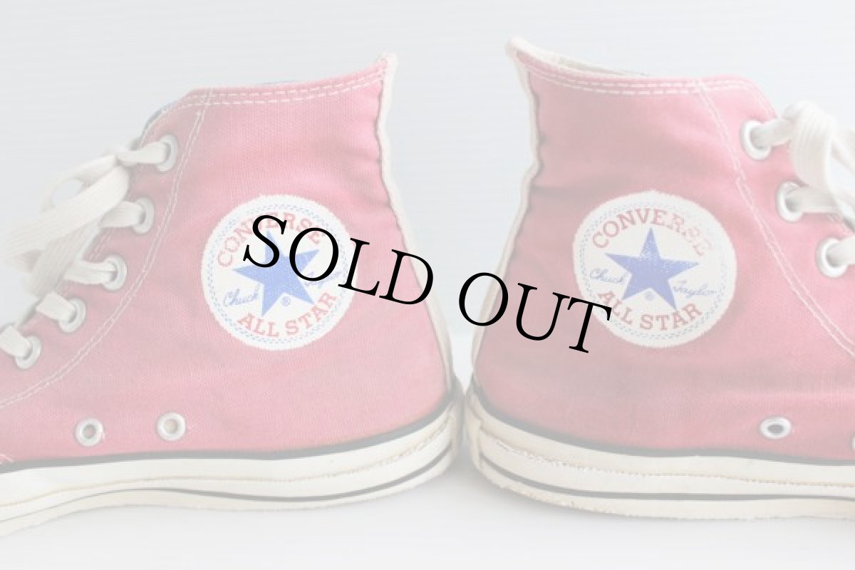 画像8: 80s USA製 CONVERSEコンバース ALL STARオールスターHI 当て布 マルチカラー 7.5 (8)