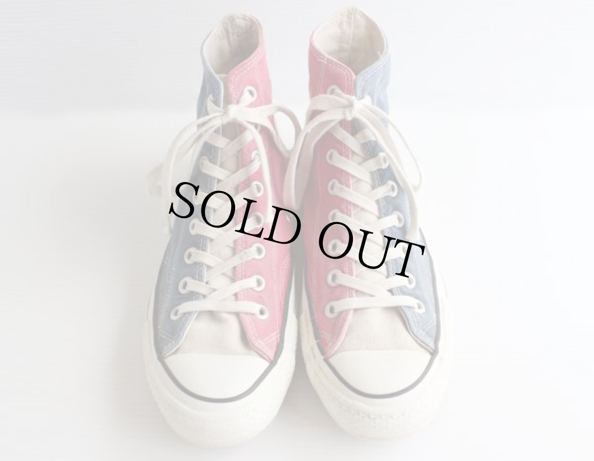 画像4: 80s USA製 CONVERSEコンバース ALL STARオールスターHI 当て布 マルチカラー 7.5 (4)