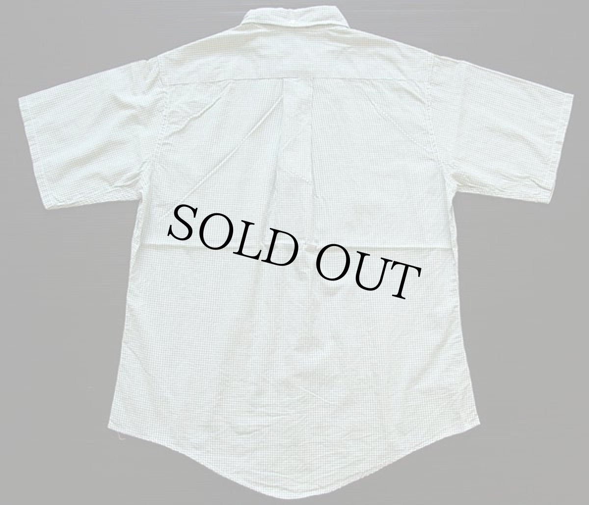 画像2: 60s Sandy Mac Donald チェック 三点留め ボタンダウン 半袖 コットンシャツ M (2)