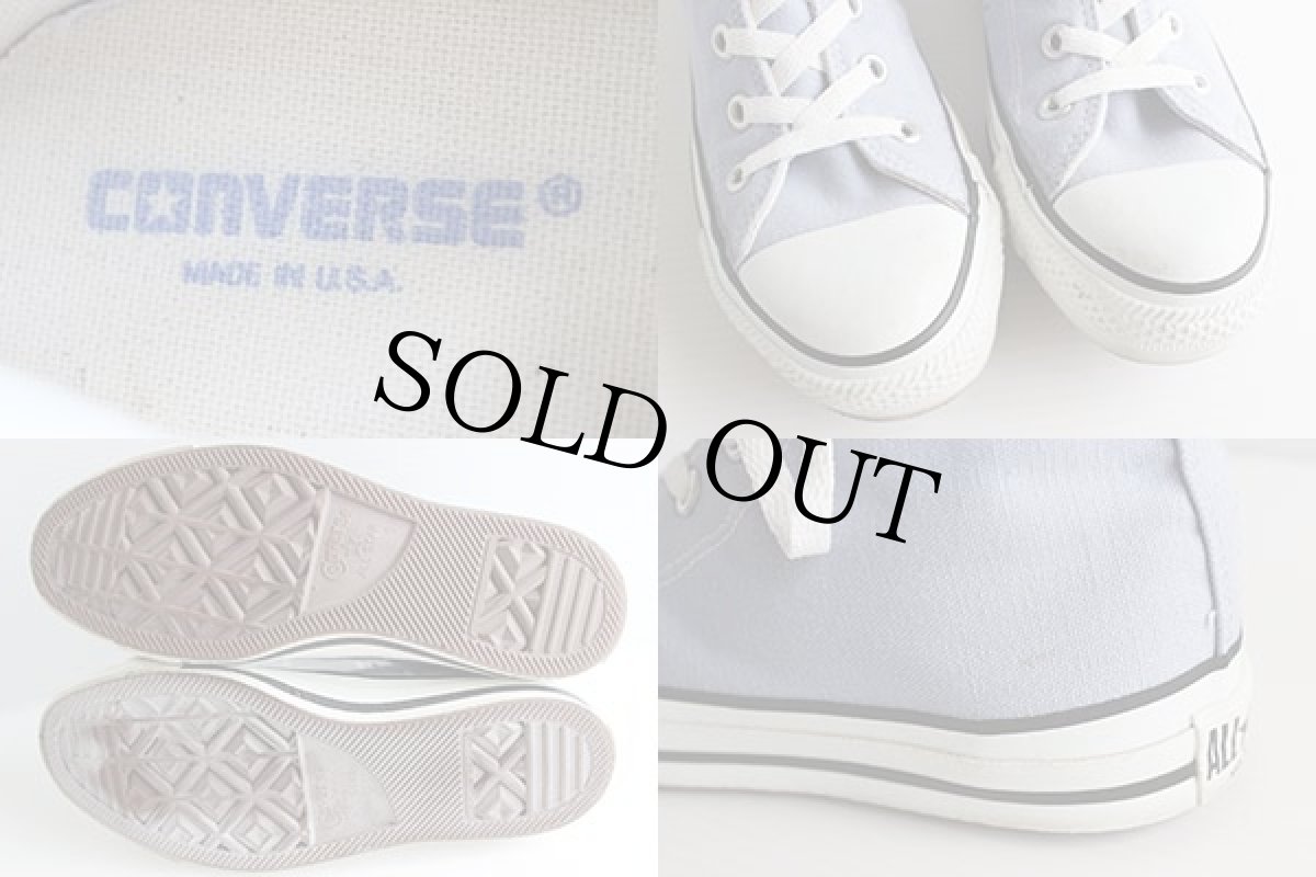 画像3: 90s USA製 CONVERSEコンバース ALL STARオールスター HI 薄青紫 5.5 (3)
