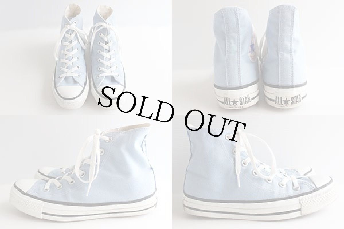 画像2: 90s USA製 CONVERSEコンバース ALL STARオールスター HI 水色 5.5 (2)
