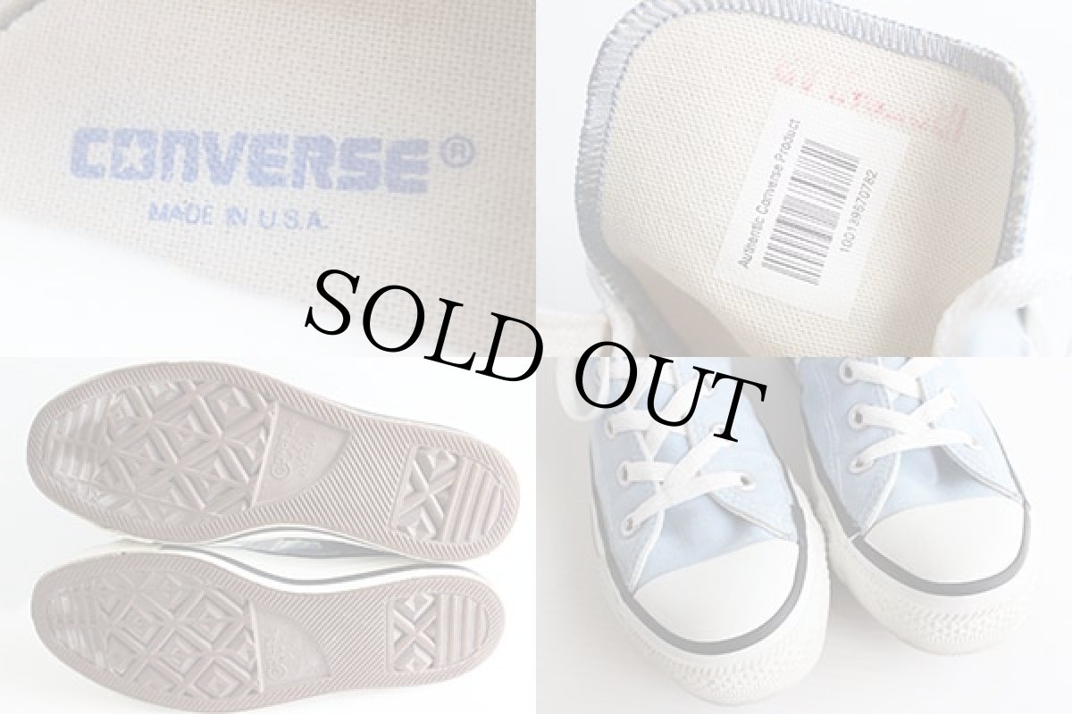 画像3: 90s USA製 CONVERSEコンバース ALL STARオールスター HI 水色 5.5 (3)