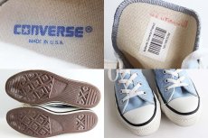 画像3: 90s USA製 CONVERSEコンバース ALL STARオールスター HI 水色 5.5 (3)