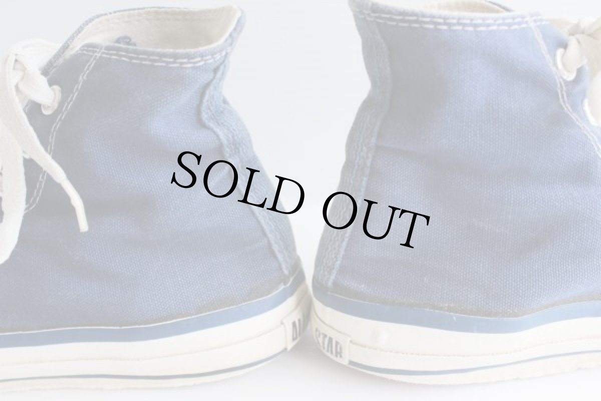 画像6: 80s USA製 CONVERSEコンバース ALL STARオールスター HI 当て布 紺 7.5 (6)