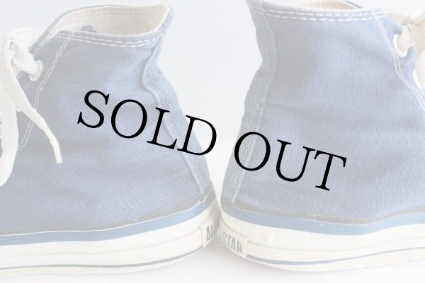80s USA製 CONVERSEコンバース ALL STARオールスター HI 当て布 紺 7.5