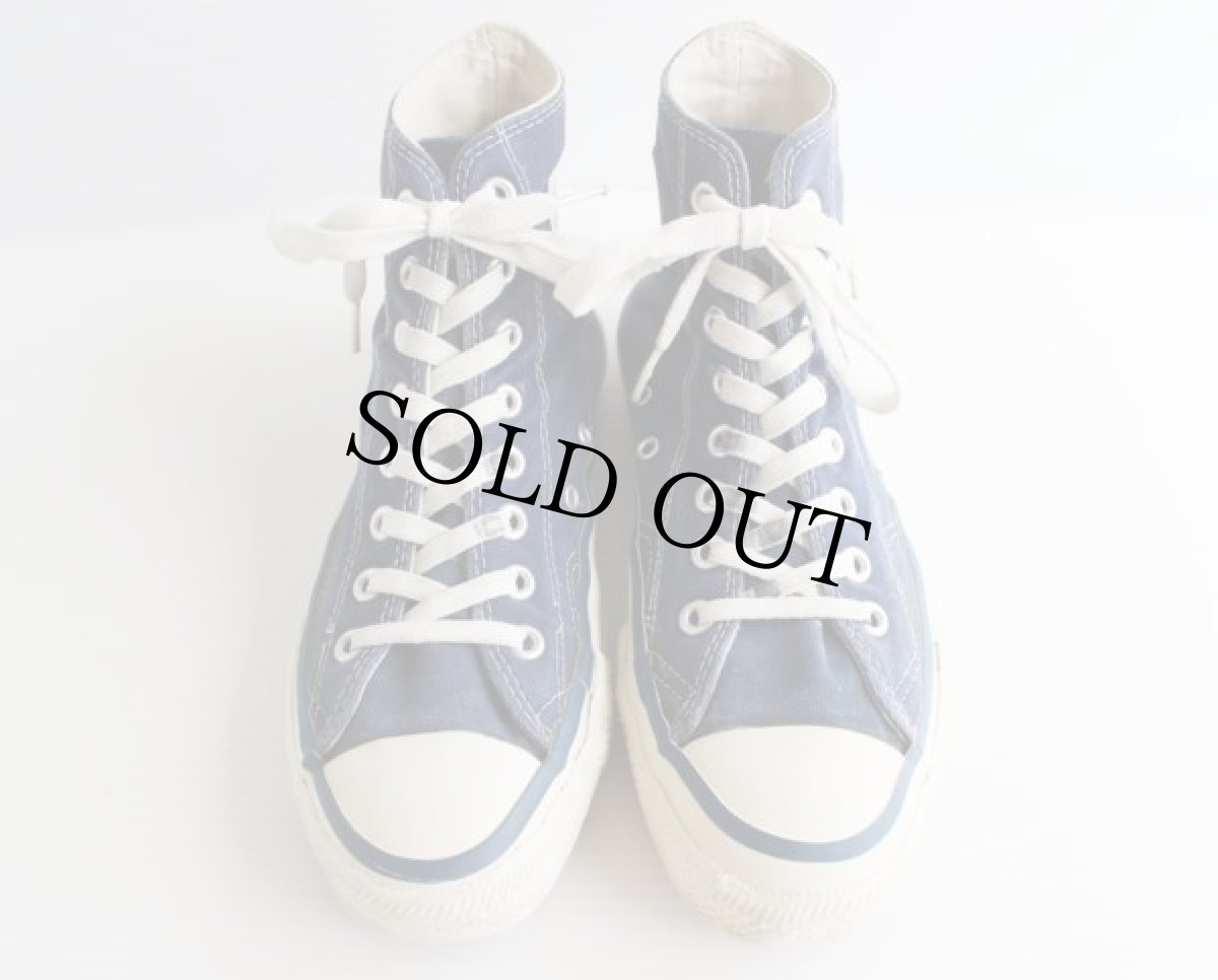 画像4: 80s USA製 CONVERSEコンバース ALL STARオールスター HI 当て布 紺 7.5 (4)