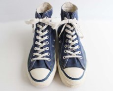 画像4: 80s USA製 CONVERSEコンバース ALL STARオールスター HI 当て布 紺 7.5 (4)