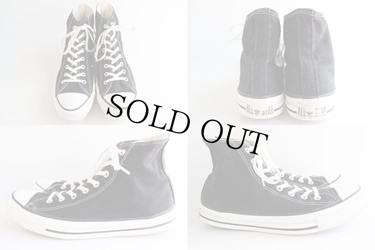 画像2: 90s USA製 CONVERSEコンバース ALL STARオールスター HI 黒 10 (2)