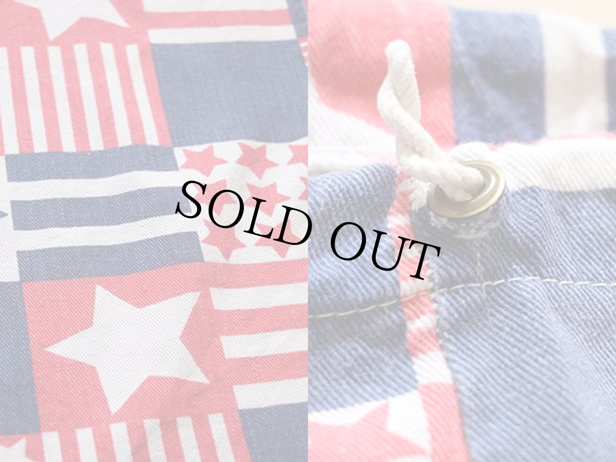 画像3: 70s 星条旗柄 コットンバッグ (3)