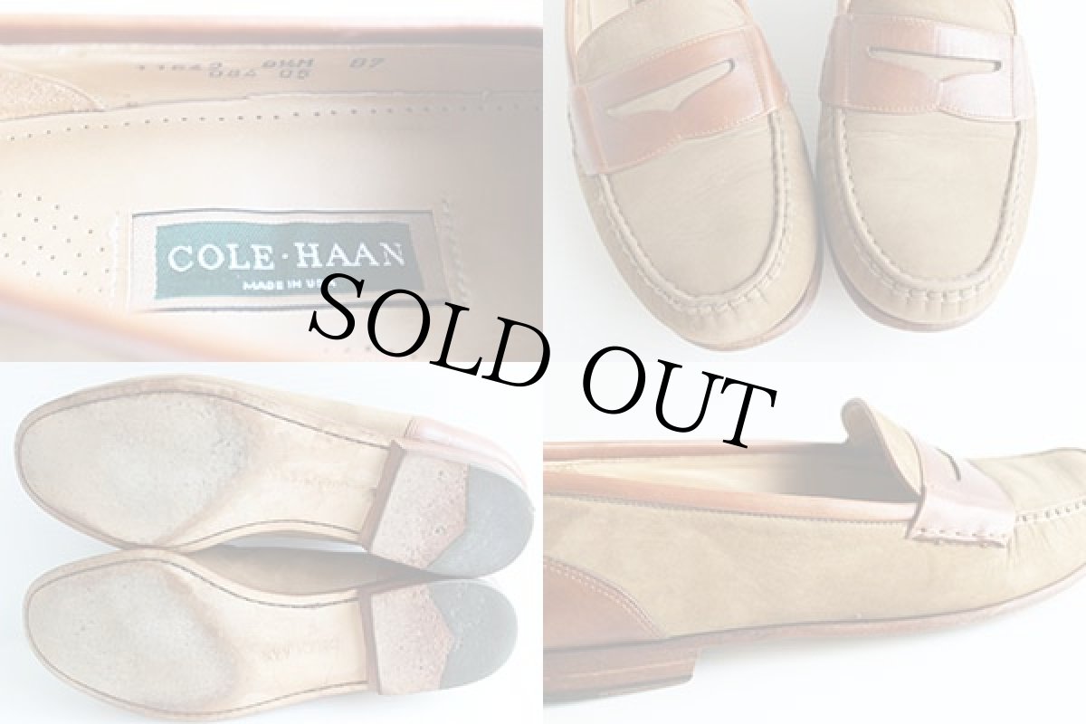 画像3: USA製COLE-HAANコールハーン ペニーローファー ヌバック レザーシューズ 9.5★革靴 (3)