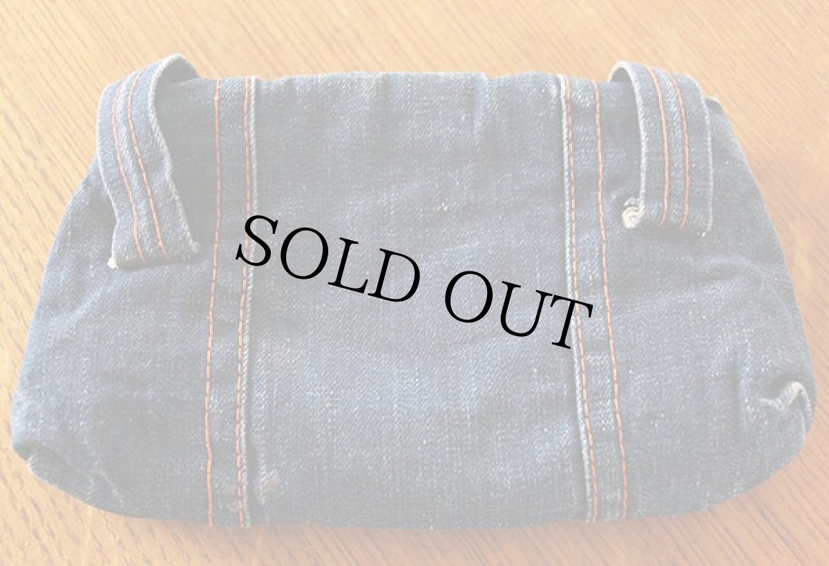 画像2: 60s インディゴデニム ポーチ (2)