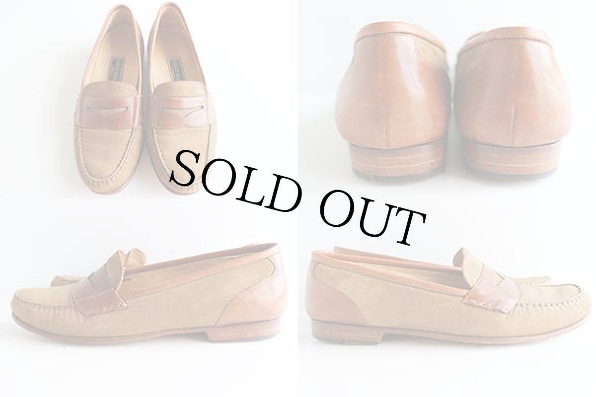 画像2: USA製COLE-HAANコールハーン ペニーローファー ヌバック レザーシューズ 9.5★革靴 (2)