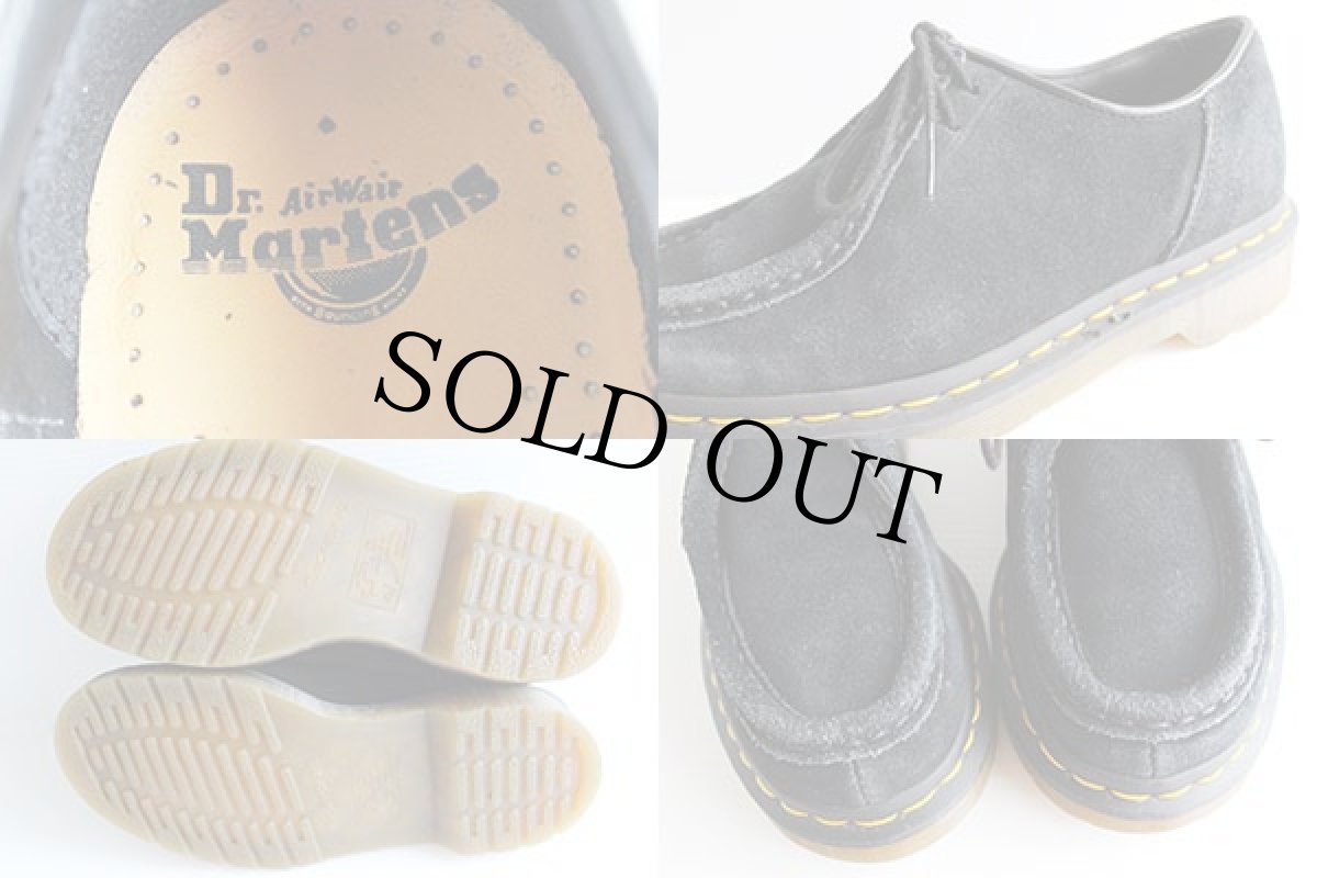 画像3: ドクターマーチン モカシン スエード レザーシューズ 黒 UK3 (3)