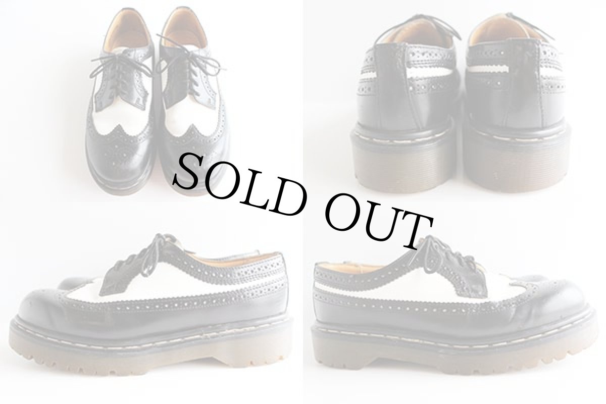 画像2: 英国製 DR.MARTENSドクターマーチン ウイングチップ レザーシューズ UK8 (2)