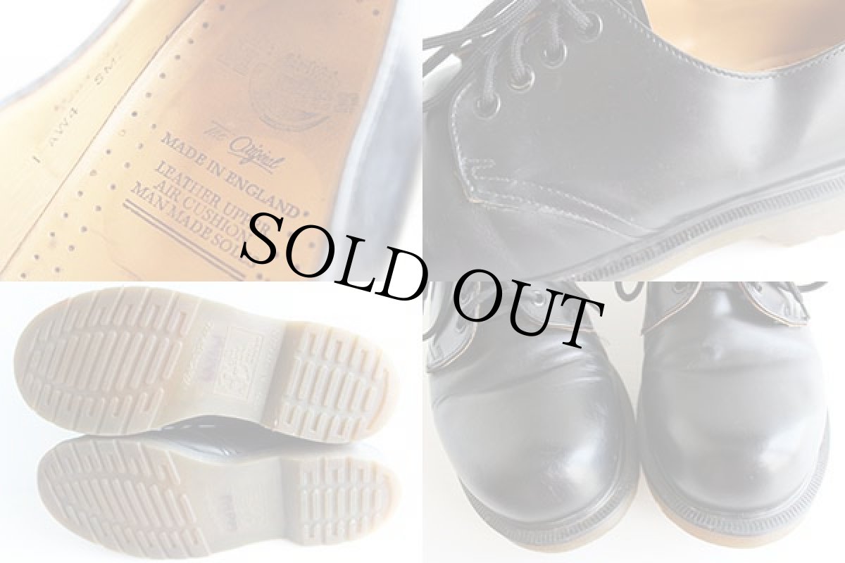 画像3: 英国製 DR.MARTENSドクターマーチン 4ホール レザーシューズ 黒 UK8 (3)