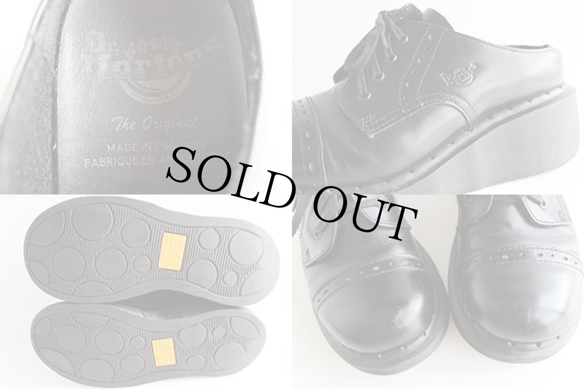 画像3: 英国製 DR.MARTENSドクターマーチン 4ホール 厚底 レザーシューズ 黒 UK3 (3)