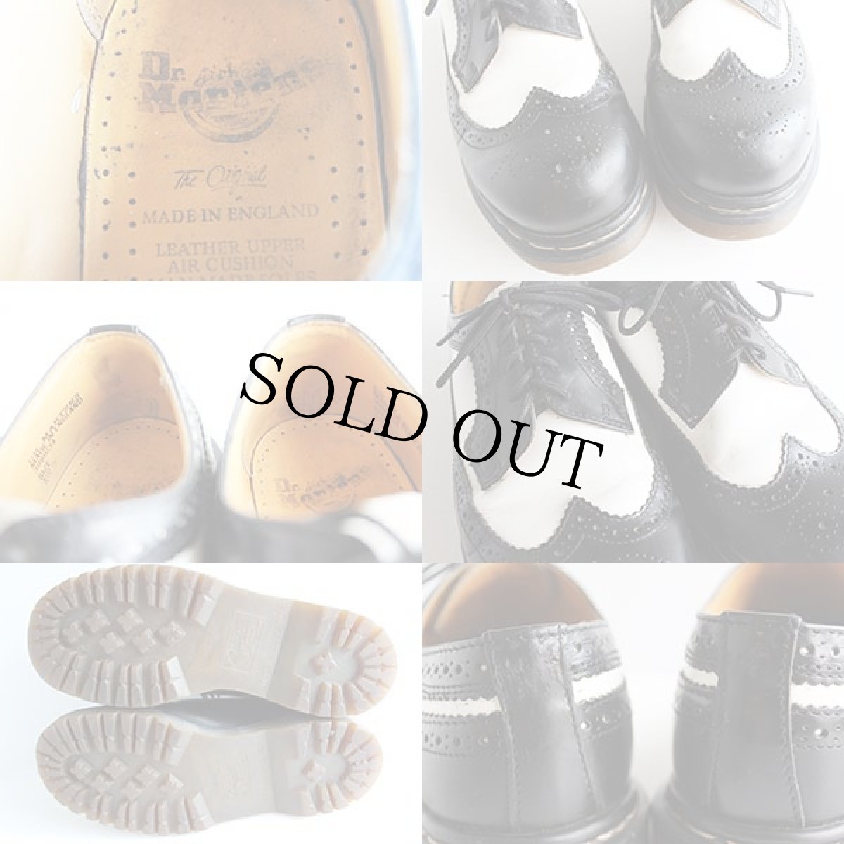 画像3: 英国製 DR.MARTENSドクターマーチン ウイングチップ レザーシューズ UK8 (3)