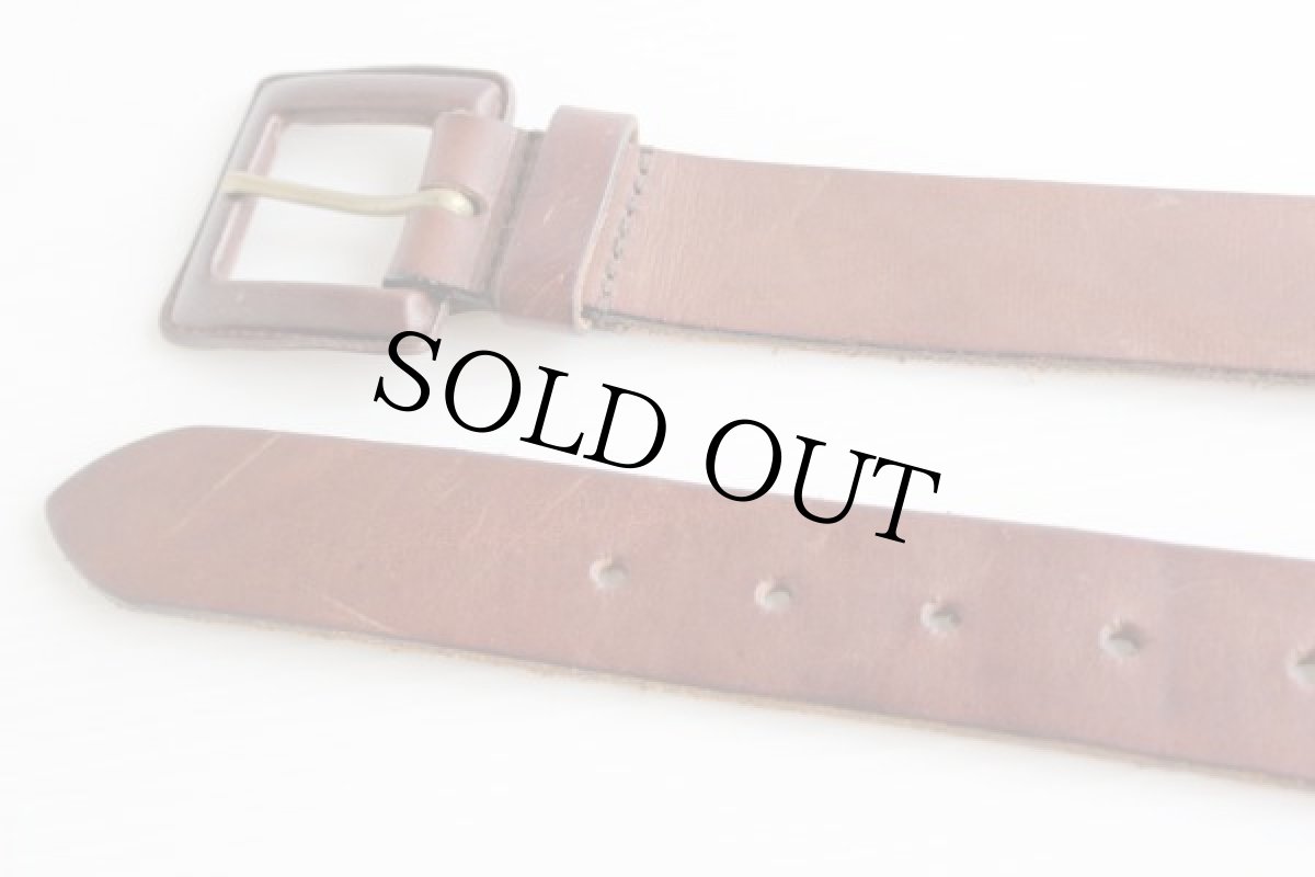 画像2: 英国製 BANANA REPUBLICバナナリパブリック レザーベルト 茶 28★575 (2)