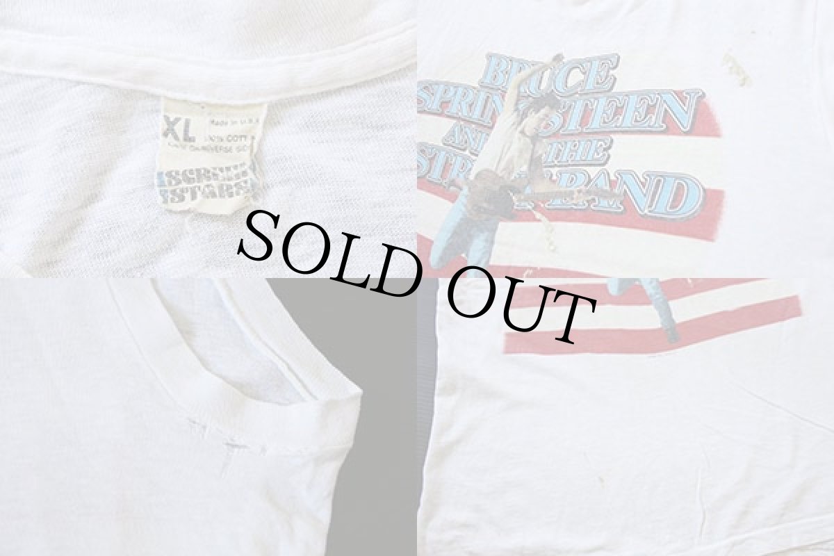 画像3: 80s USA製 Bruce Springsteenブルーススプリングスティーン ツアー ノースリーブ コットンTシャツ (3)