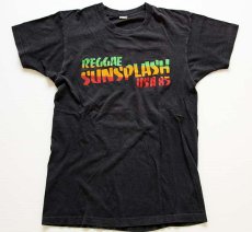 画像2: 80s USA製 REGGAE SUNSPLASH USA 85 Tシャツ 黒 L (2)