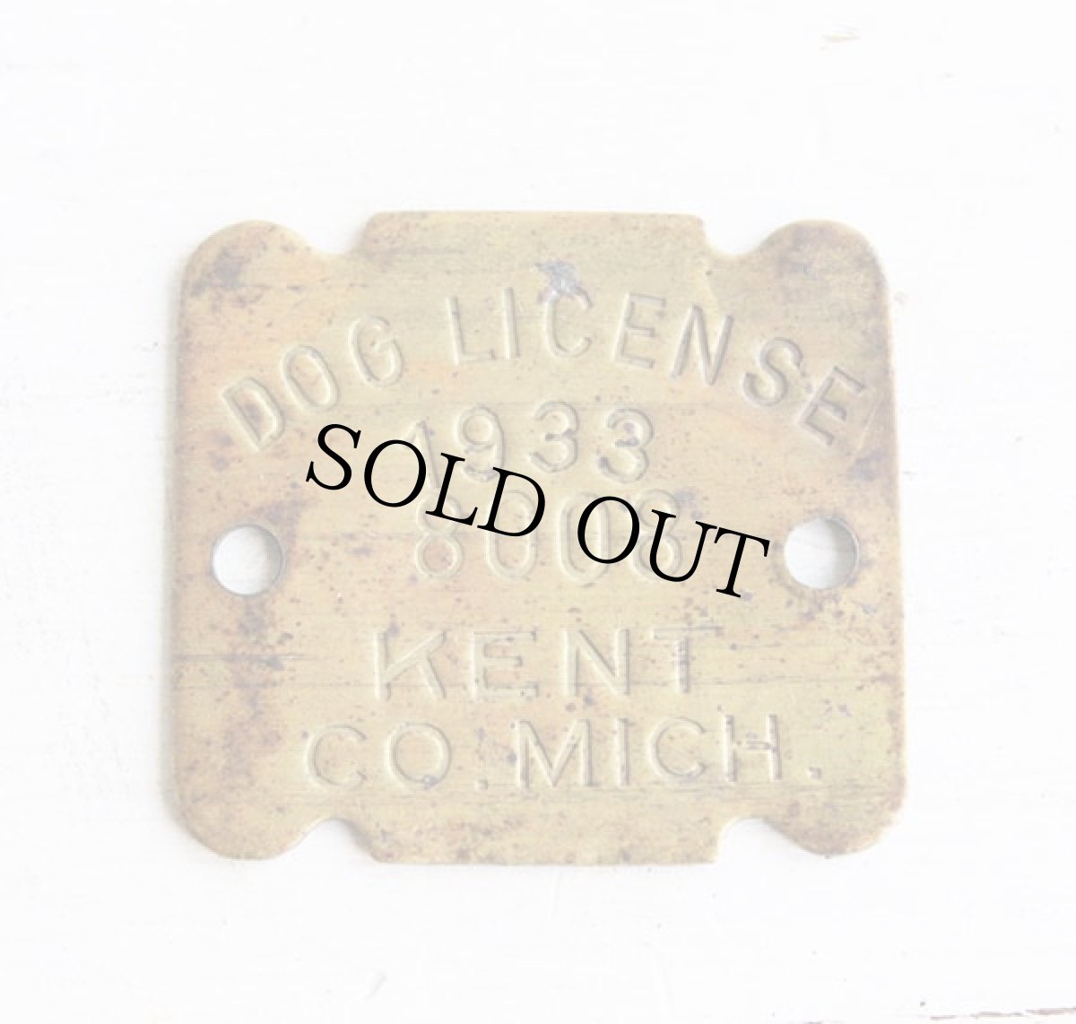 画像2: 30s DOG LICENCE ブラス ドッグタグ (2)