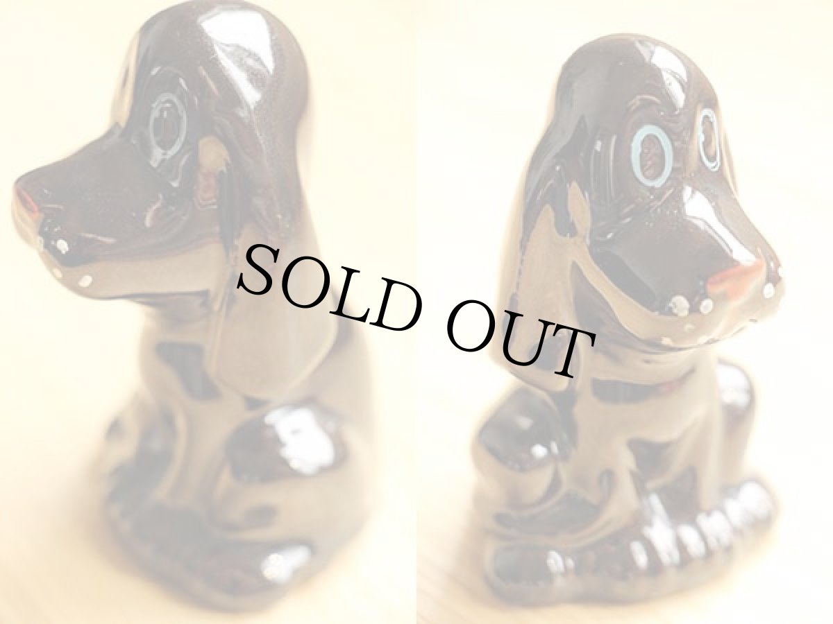 画像2: 50s バセットハウンド セラミック オブジェ (2)