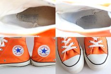 画像8: 80s USA製 CONVERSEコンバース ALL STARオールスター HI 当て布 オレンジ 9 (8)