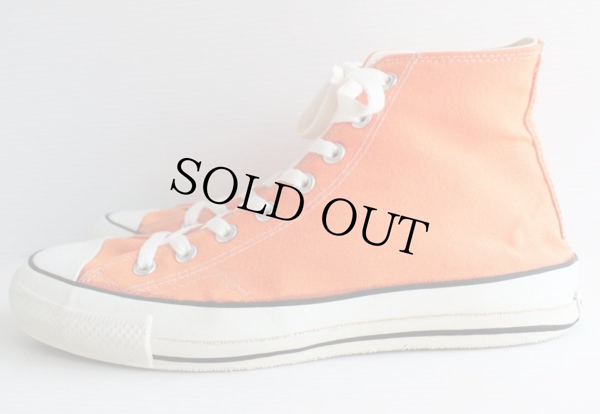 画像2: 80s USA製 CONVERSEコンバース ALL STARオールスター HI 当て布 オレンジ 9 (2)