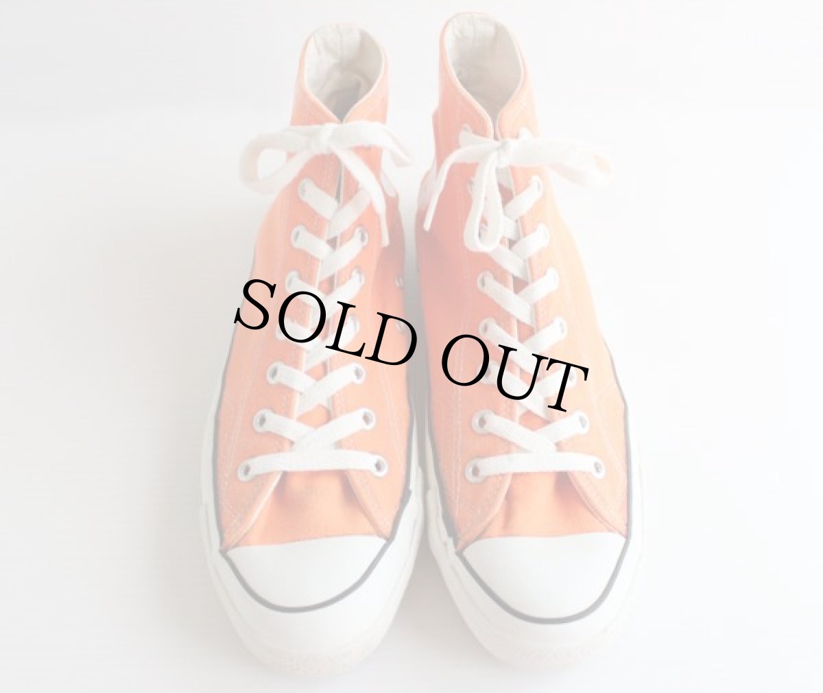 画像4: 80s USA製 CONVERSEコンバース ALL STARオールスター HI 当て布 オレンジ 9 (4)